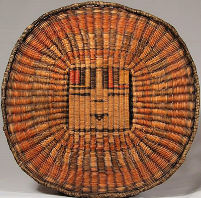 Hopi Indian basket dyed with native plants.