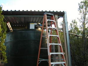 Rain catchment system-free water in the desert!