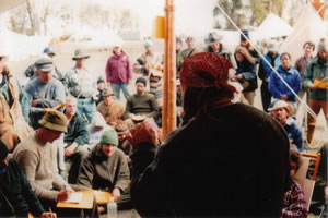Cody lecturing at Rabbit Stick Rendezvous