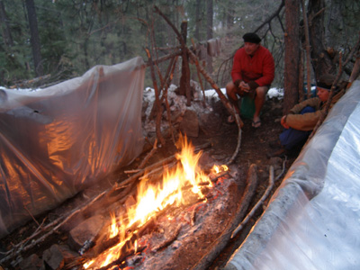 Enhancing long wave radiation from fire.