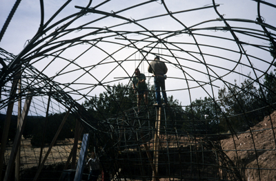 Creating a vertical skylight.