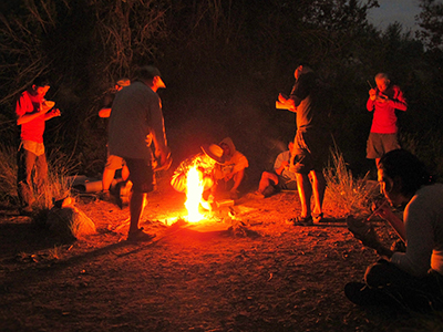 Village night life.