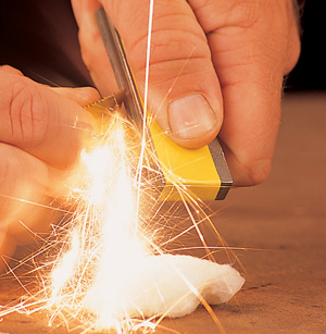 Successful "gross-motor" fire lighting