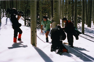 Cody shooting Winter Survival
segment with DATELINE NBC in the Arizona high country