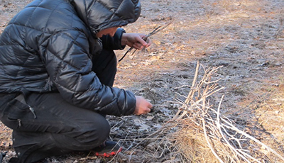 Learning to build a fire in extreme cold.